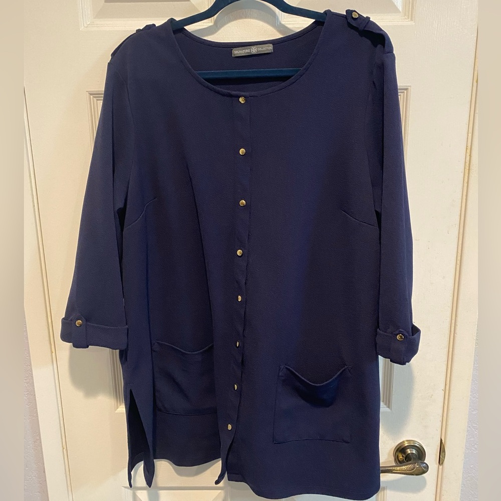 Button Up Navy Blazer